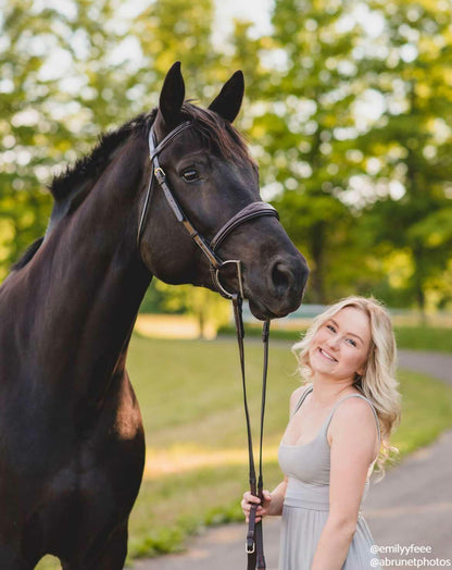 ExionPro 'Perseus' Anatomical Jumping Bridle without Flash with Reins