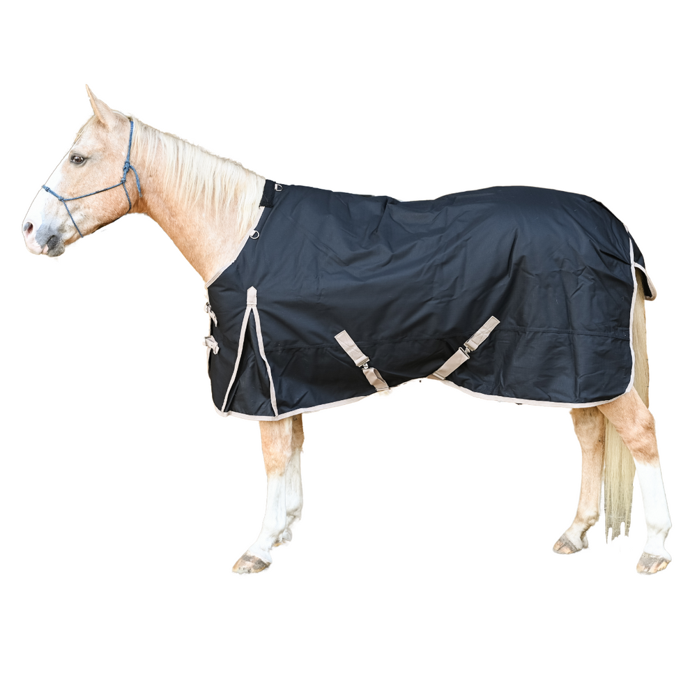 AJ Tack 1200D Waterproof Turnout Horse Blanket 400g - Black