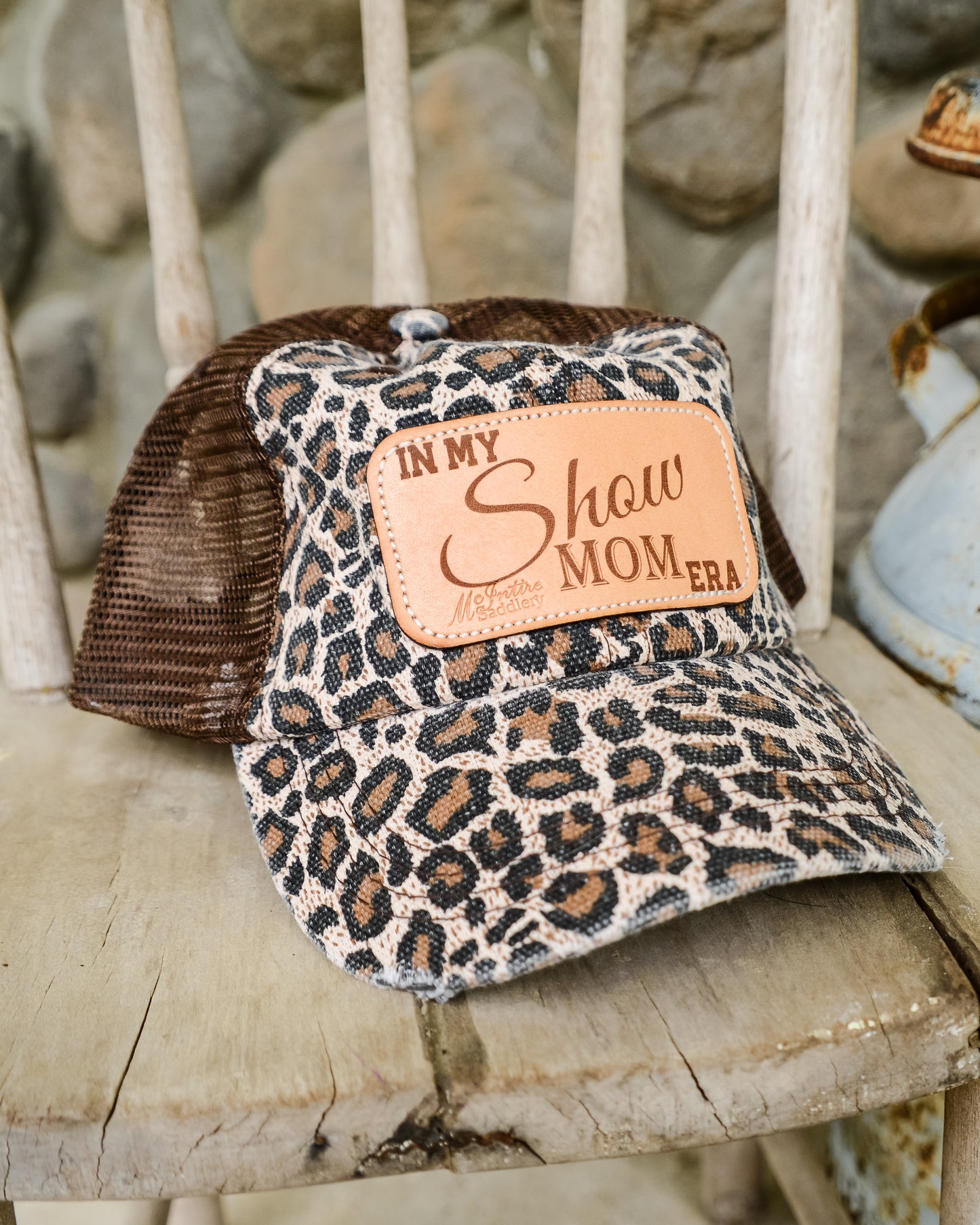 McIntire Saddlery Leopard Cap - In My Show Mom Era