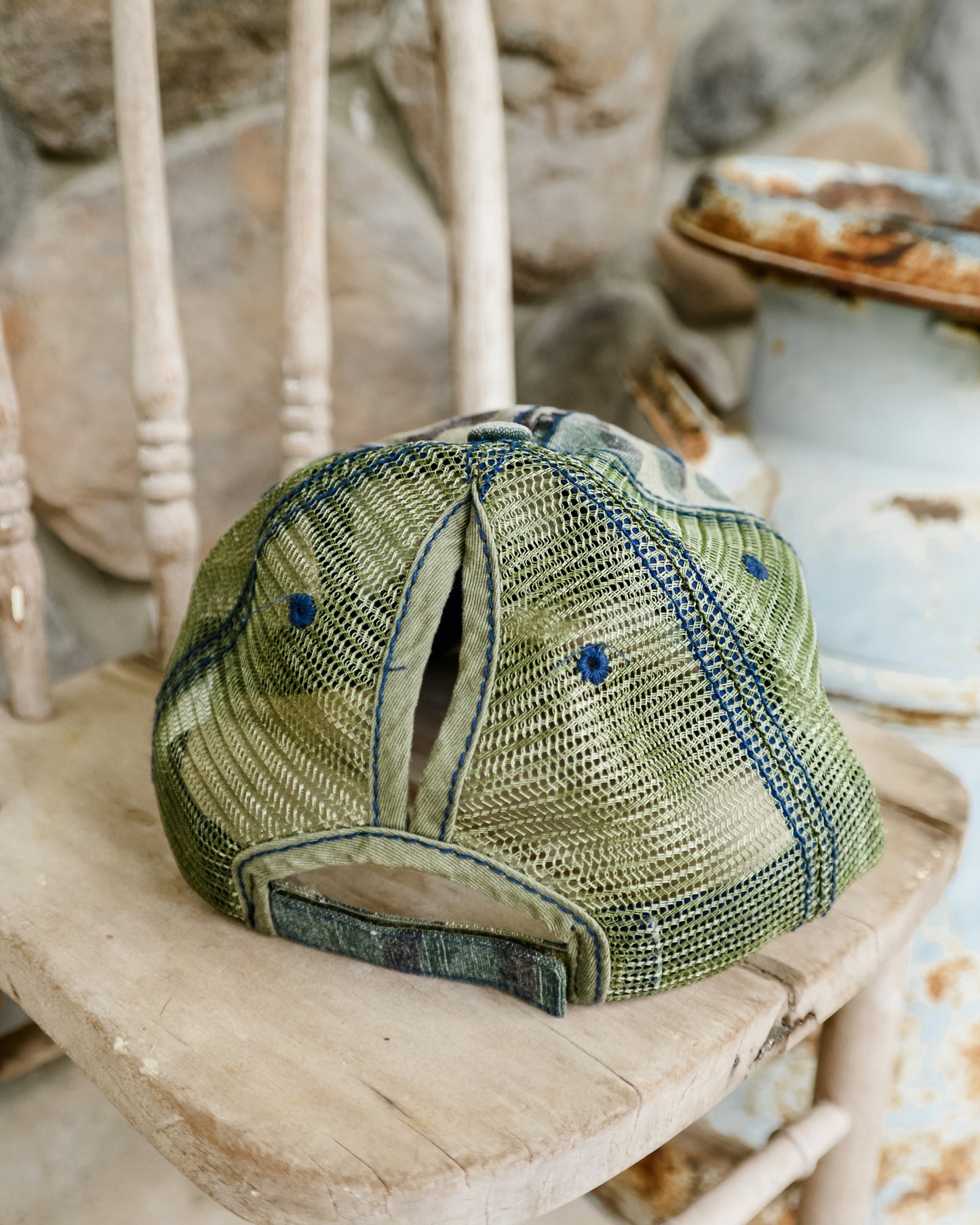 McIntire Saddlery Camo Ponytail Cap - In My Rodeo Mom Era