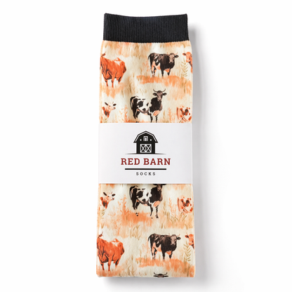 Red Barn Socks Moo'd Boost Western Boot Socks