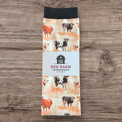Red Barn Socks Moo'd Boost Western Boot Socks