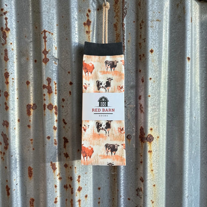 Red Barn Socks Moo'd Boost Western Boot Socks
