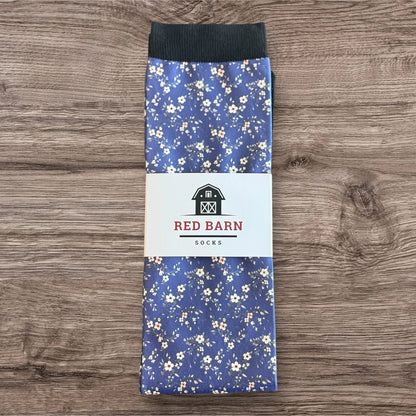 Red Barn Socks Petal Poppin' Western Boot Socks