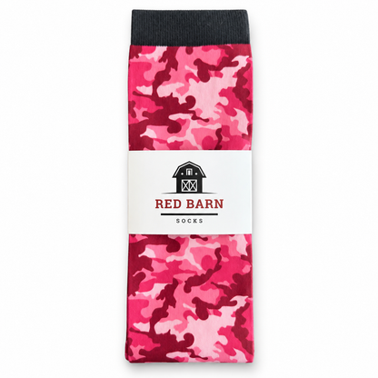 Red Barn Socks Pretty In Camo Western Boot Socks