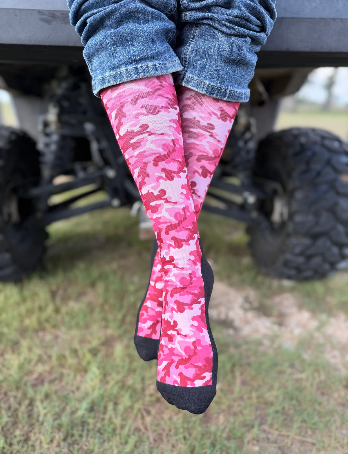 Red Barn Socks Pretty In Camo Western Boot Socks