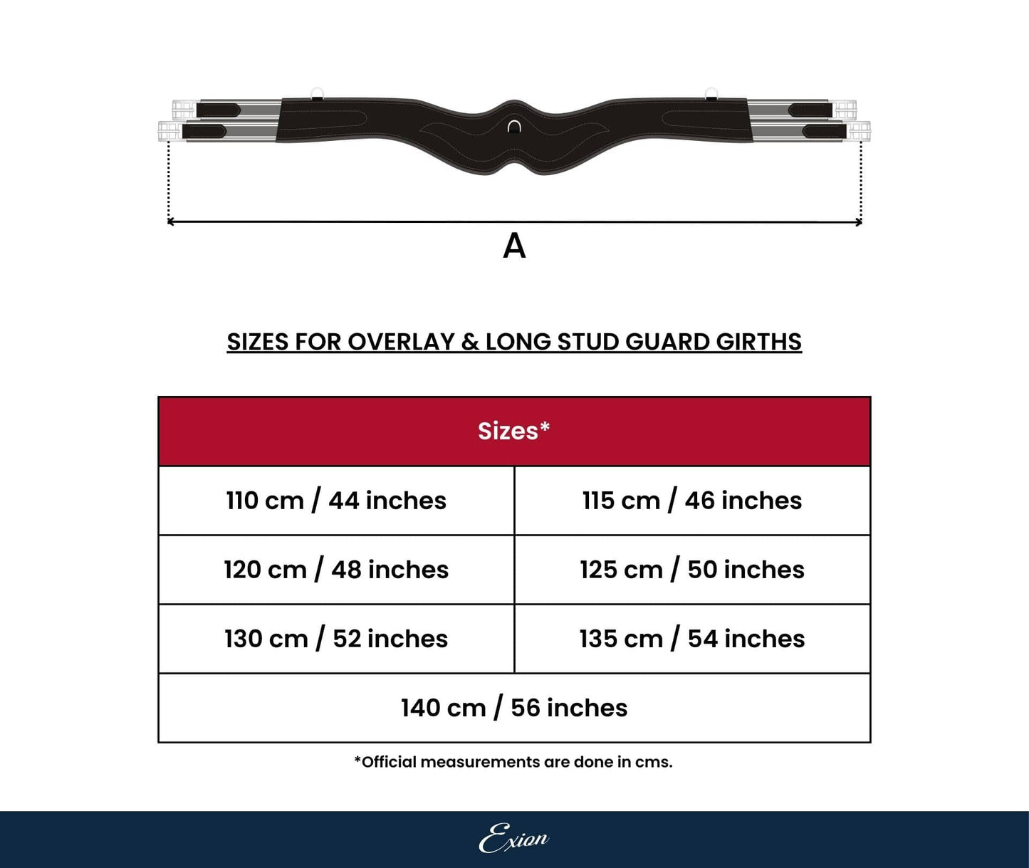ExionPro 'AdaptLine' Wave Over Lay Girth - Grey Elastic with White Lines