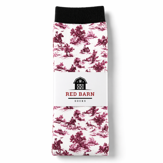 Red Barn Socks Trailside Tales Western Boot Socks