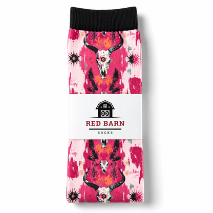 Red Barn Socks Wild at Heart Western Boot Socks