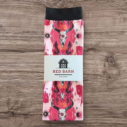 Red Barn Socks Wild at Heart Western Boot Socks