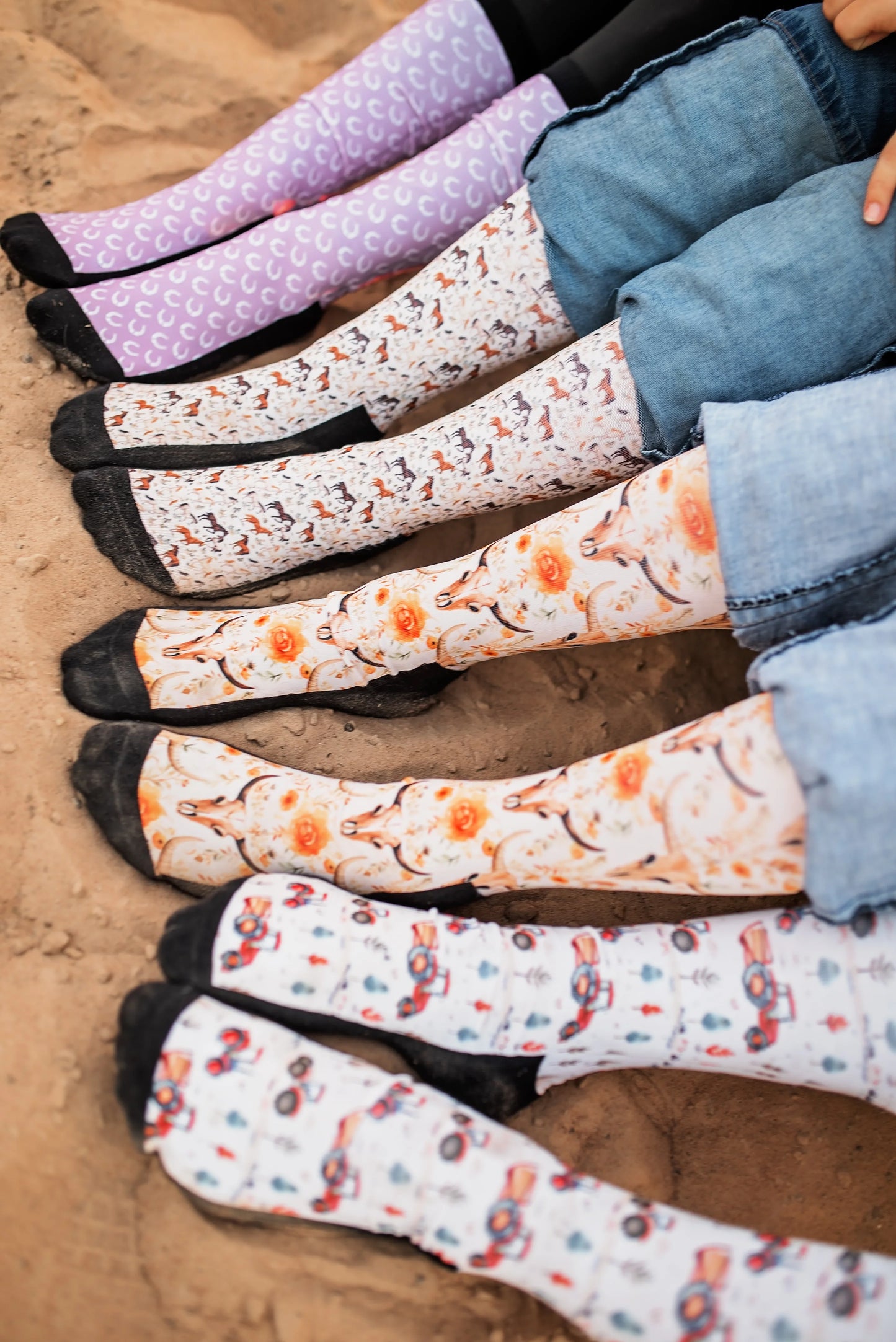 Red Barn Socks Boot Socks - Wildflower West