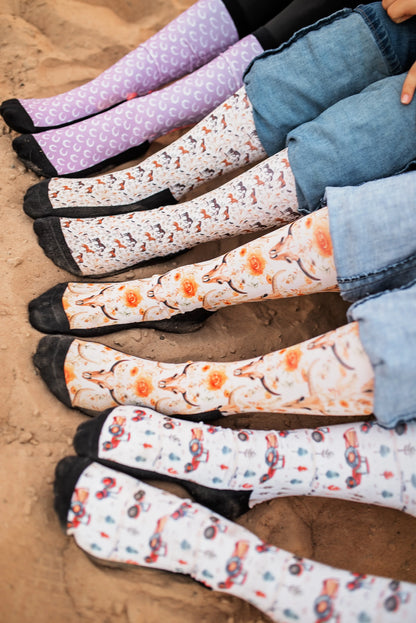 Red Barn Socks Boot Socks - Wildflower West