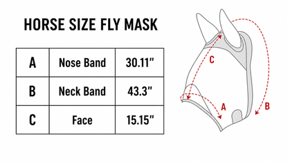 Neon Vaquero | Buzz Off Horse Size Fly Mask | WhinneyWear