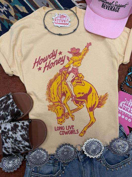 Howdy Honey Long Live Cowgirls Graphic Tee