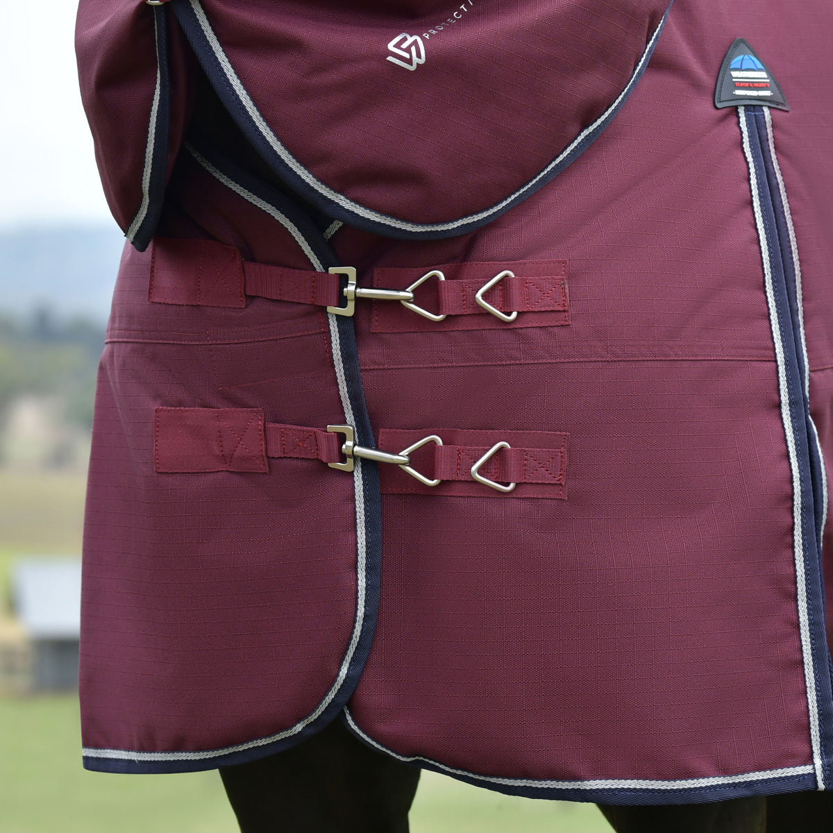 image_addtnl_2 - Burgundy/Navy - WeatherBeeta ComFiTec Essential Turnout Detach-A-Neck 220G - .jpg