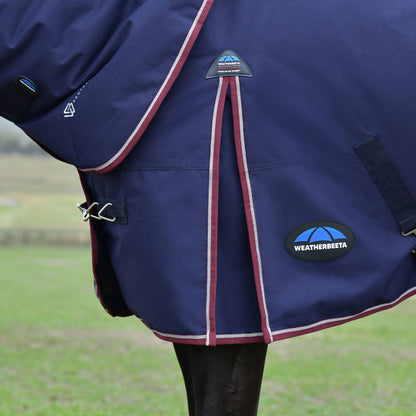 image_addtnl_3 - Navy/Burgundy - WeatherBeeta ComFiTec Essential Turnout Detach-A-Neck 220G - .jpg