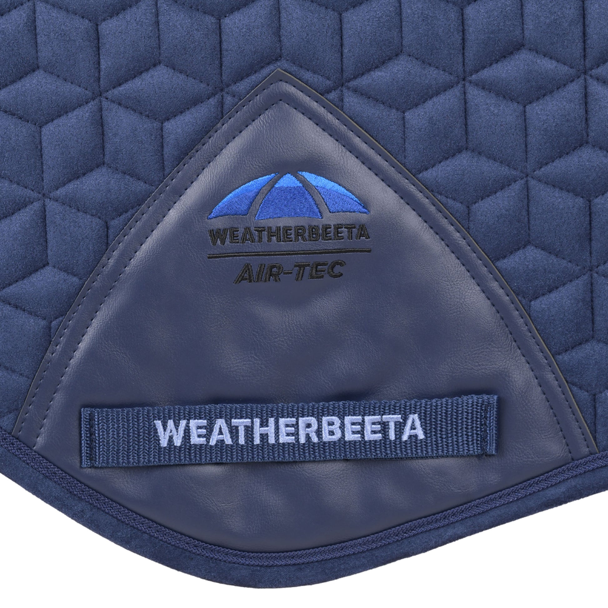 image_addtnl_3 - Navy - WeatherBeeta Suede Elite Air-Tec Jump Shaped Saddle Pad - .jpg
