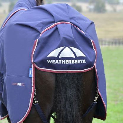 image_addtnl_4 - Navy/Burgundy - WeatherBeeta ComFiTec Essential Turnout Detach-A-Neck 220G - .jpg
