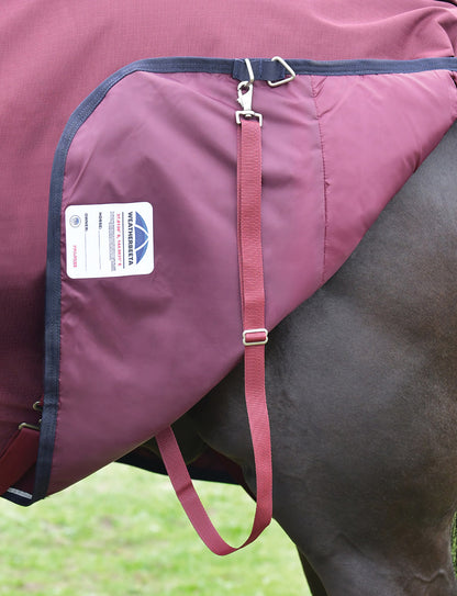 image_feature_3 - Burgundy/Navy - WeatherBeeta ComFiTec Essential Turnout Detach-A-Neck 220G - .jpg