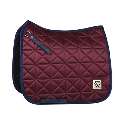 image_main - Burgundy - WeatherBeeta Satin Luxe Air-Tec Quilted Dressage Saddle Pad - .jpg