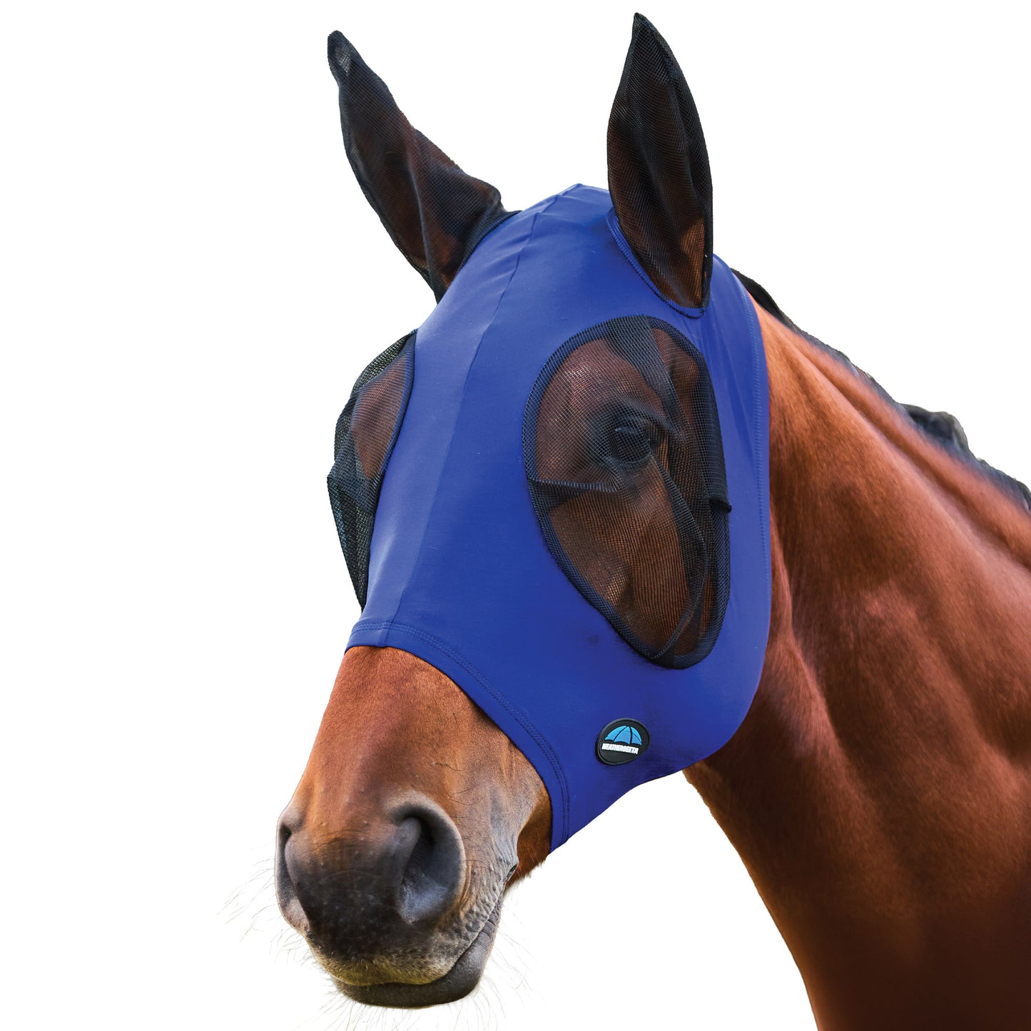 image_main - Cobalt/Black - WeatherBeeta ComFiTec Stretch Fly Mask with Ears - .jpg