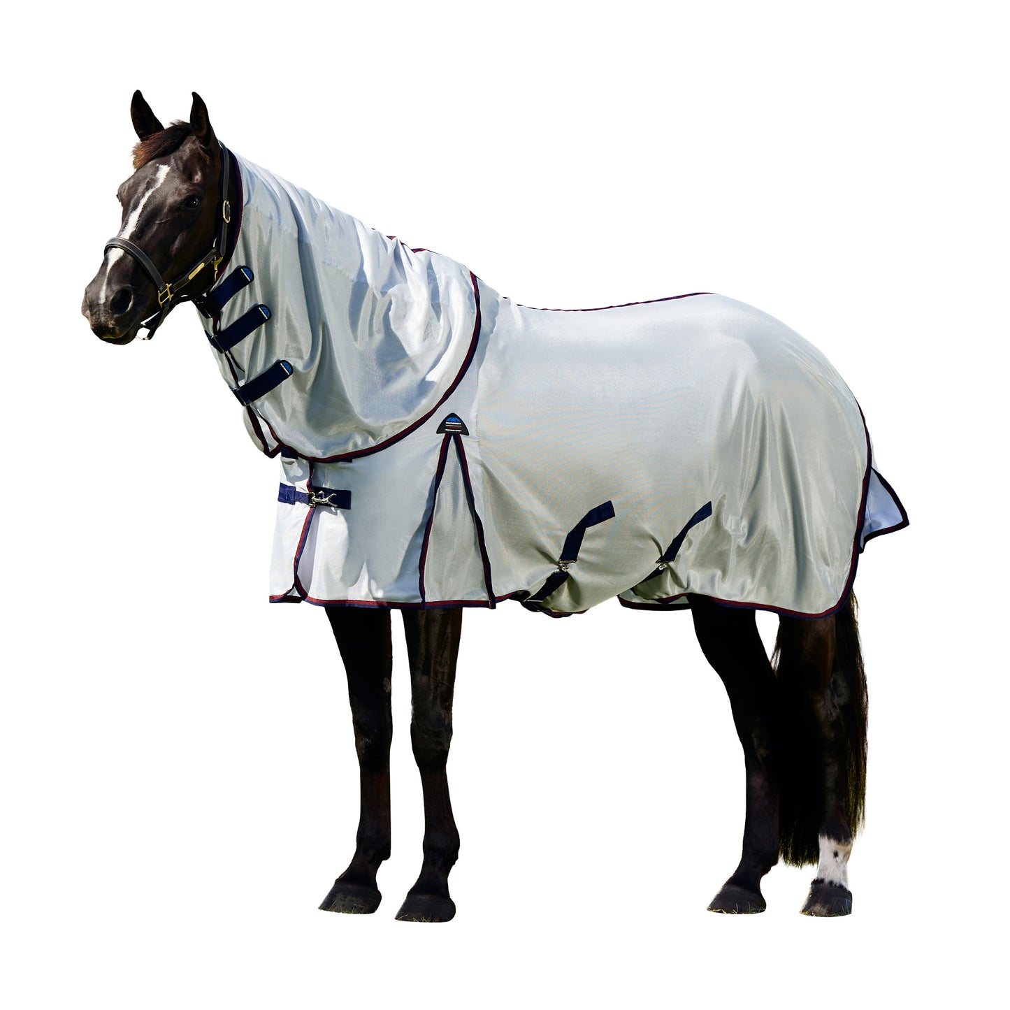image_main - Grey/Navy/Burgundy - WeatherBeeta ComFiTec Airflow Fly Sheet Detach-A-Neck - .jpg