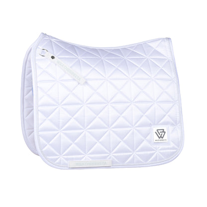 image_main - White - WeatherBeeta Satin Luxe Air-Tec Quilted Dressage Saddle Pad - .jpg