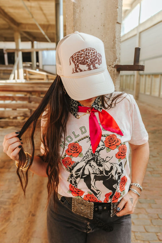 Leopard Buffalo Trucker Hat