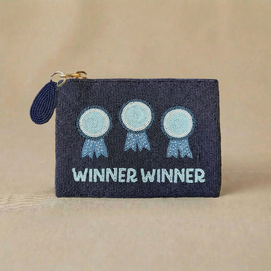 Winner Winner Large Beaded Pouch