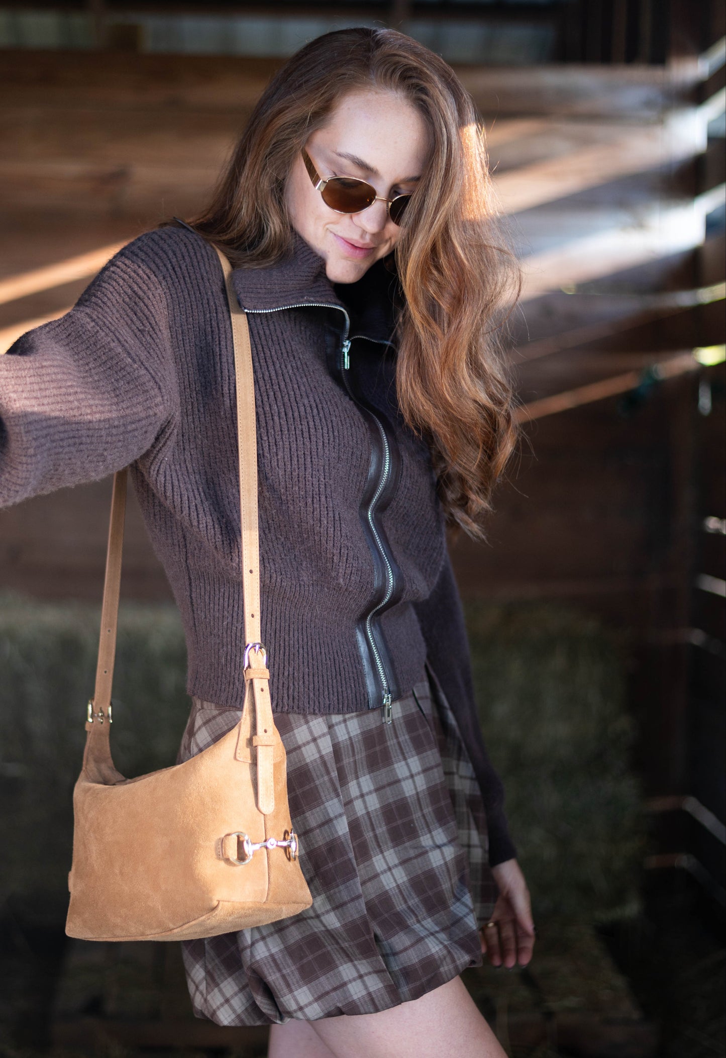 Bethany Bit Bag Suede | Limited Edition Milk Chocolate