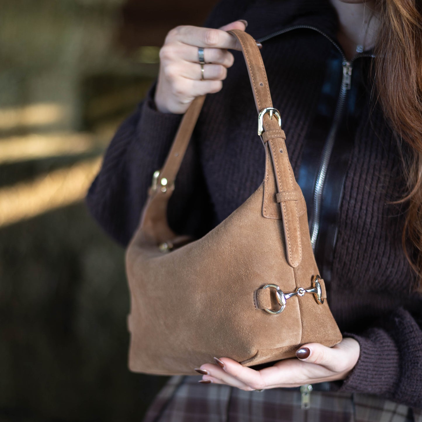 Bethany Bit Bag Suede | Limited Edition Milk Chocolate