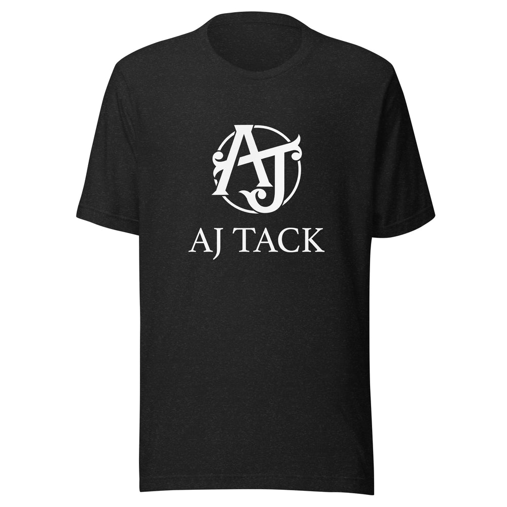 Black Heather AJ Tack Logo Tshirt
