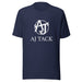 Navy Blue AJ Tack Logo Tshirt