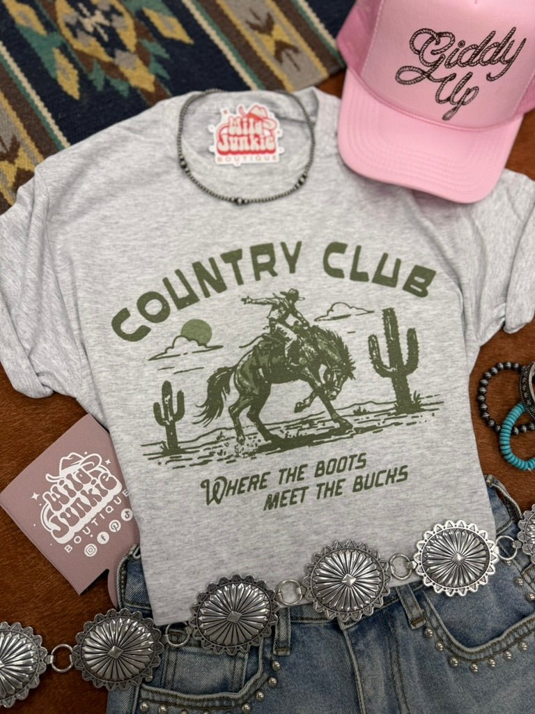 Where The Boots Meet The Bucks Graphic Tee