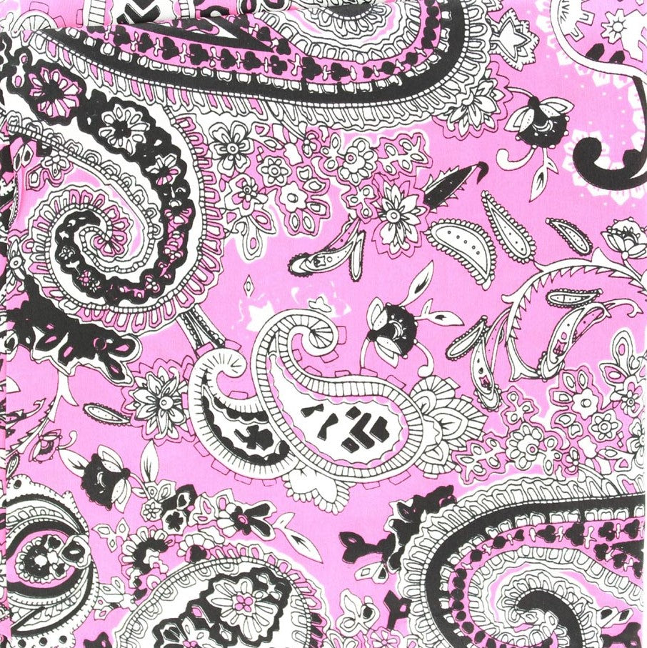 Paisley 33" Silk Wild Rag - Hot Pink
