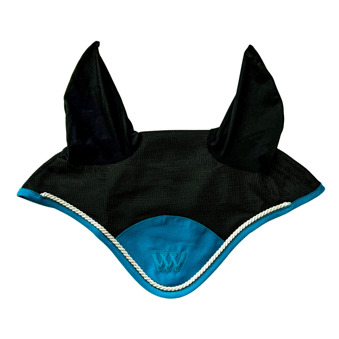 Woof Wear Ergonomic Fly Veil - Medium Black and Ocean