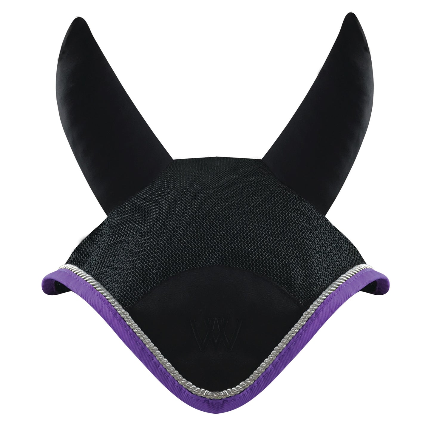 Woof Wear Ergonomic Fly Veil - Medium Black and Woof Wear Ergonomic Fly Veil - Medium Black and Violet