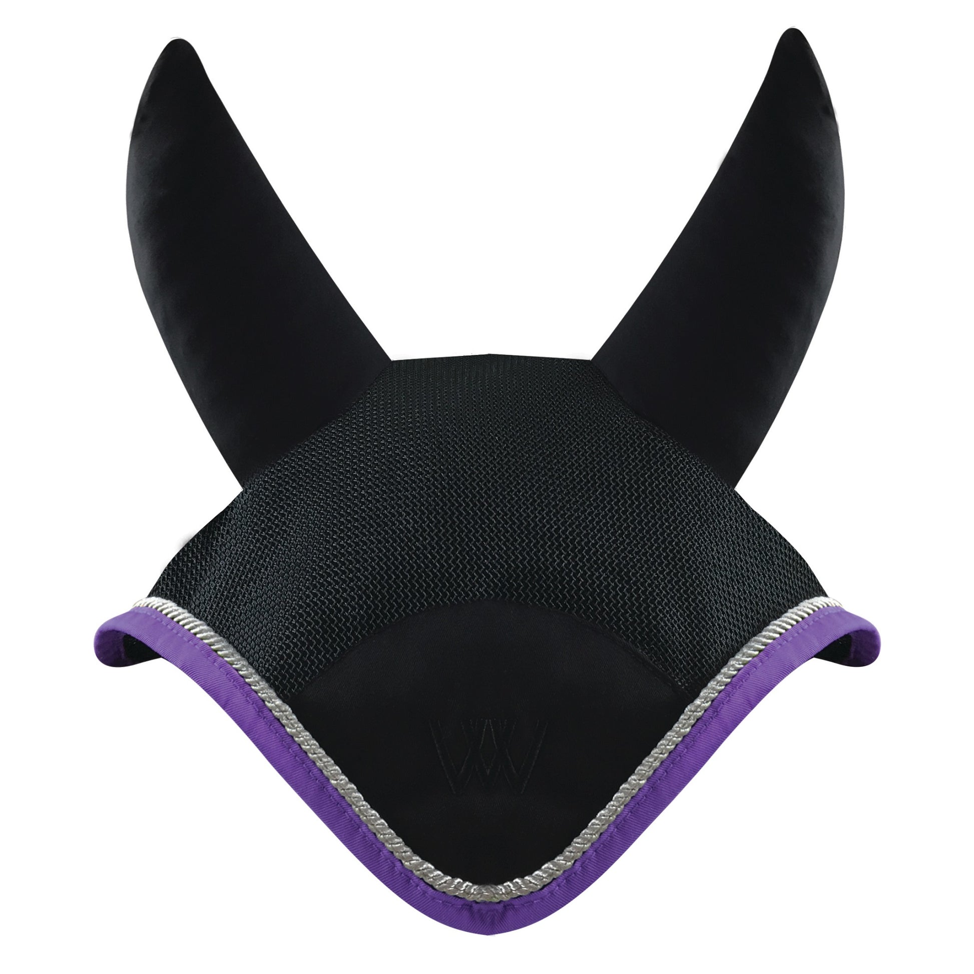 Woof Wear Ergonomic Fly Veil - Medium Black and Woof Wear Ergonomic Fly Veil - Medium Black and Violet