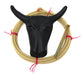 AJ Tack Junior Steer Head Dummy Set with white rope