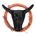 AJ Tack Junior Steer Head Dummy Set Twisted Pink and Yellow