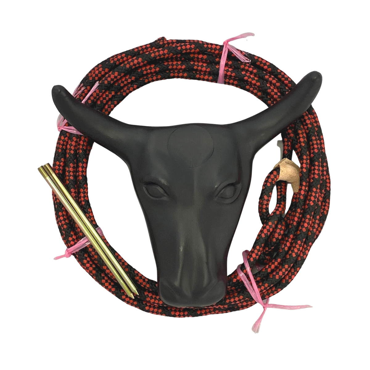 AJ Tack Junior Steer Head Dummy Set Red and Black
