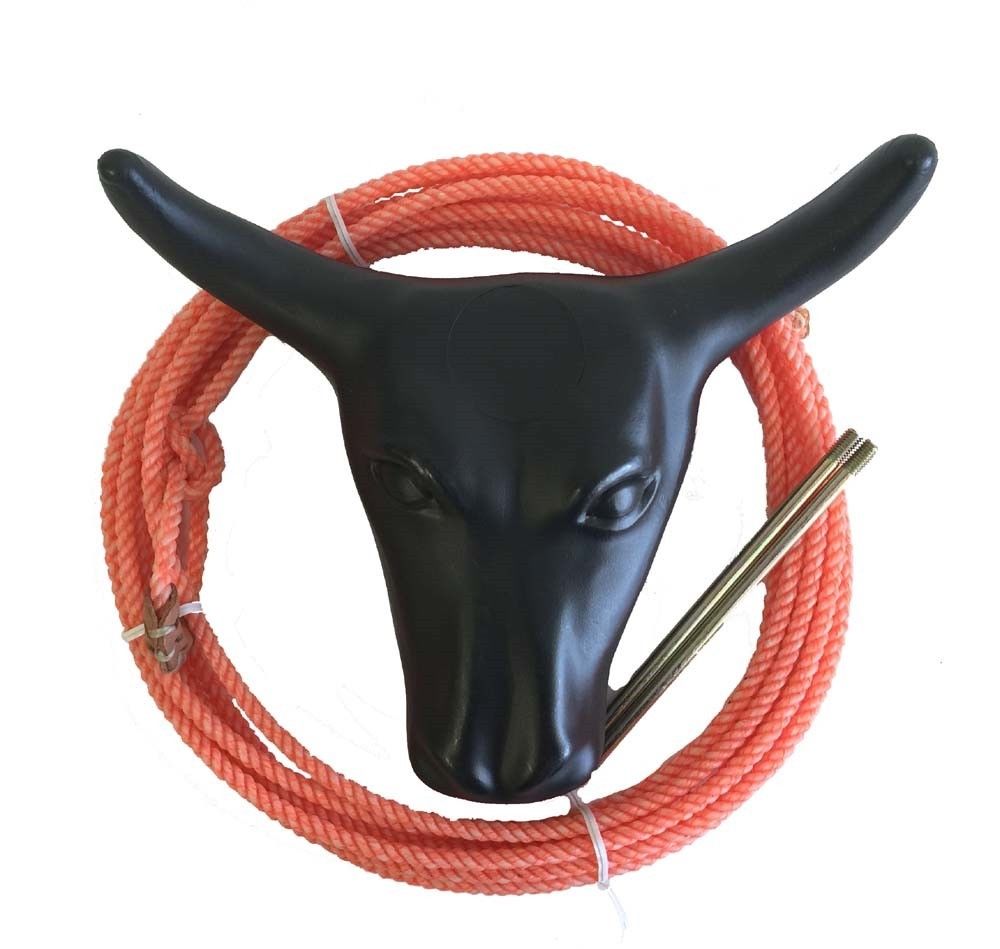 AJ Tack Junior Steer Head Dummy Set Black