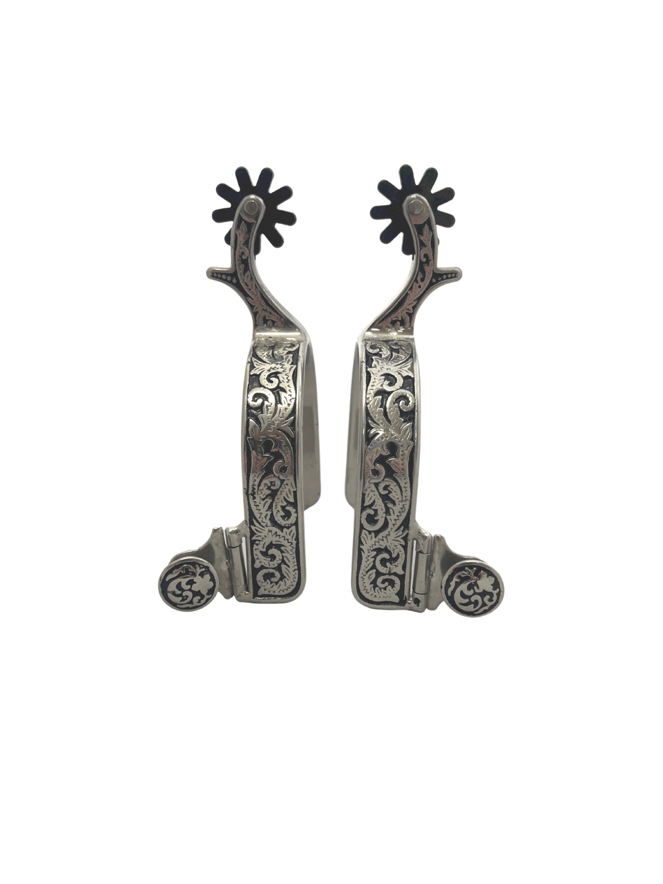 Formay Stainless Steel Floral Spurs - Mens