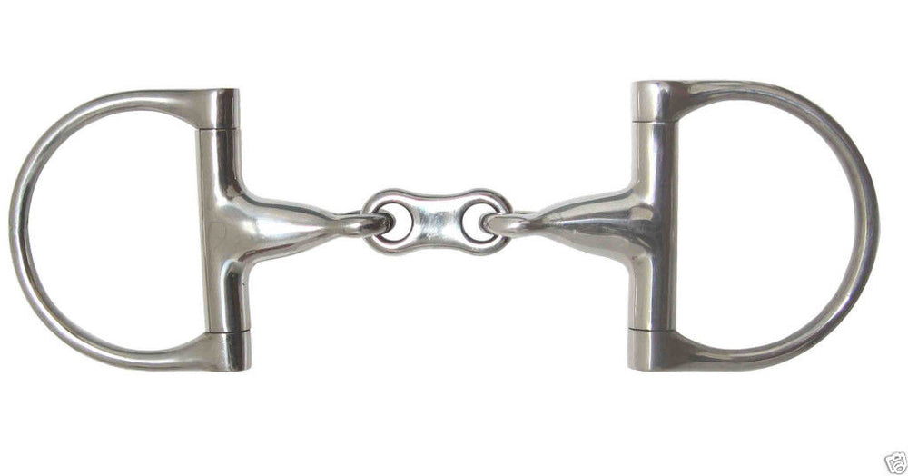 AJ Tack Dee Ring With French Link Snaffle Bit