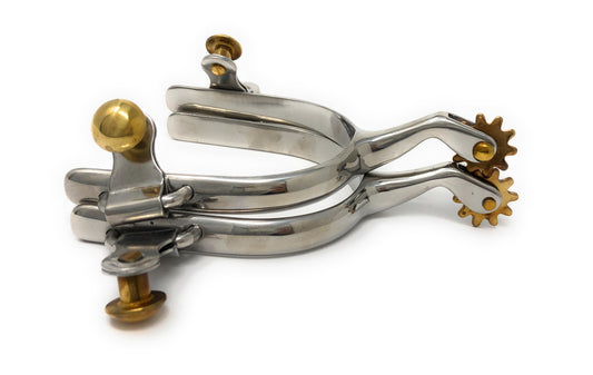 AJ Tack Mens Plain Band Roping Spur