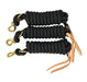 AJ Tack 9 Foot Nylon Lead Rope with Leather Popper