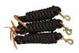 AJ Tack 9 Foot Nylon Lead Rope with Leather Popper