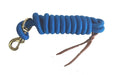 AJ Tack Royal Blue 9 Foot Nylon Lead Rope with Leather Popper