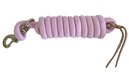 AJ Tack Pink 9 Foot Nylon Lead Rope with Leather Popper