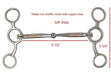 AJ Tack Stainless Steel Jr. Cowhorse Smooth Snaffle Gag Bit